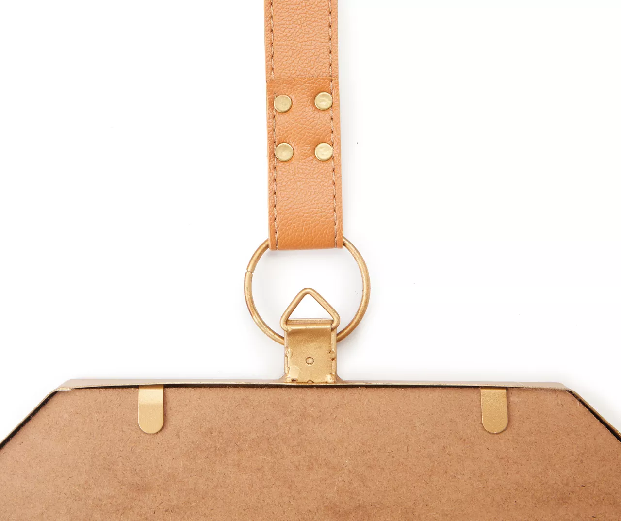 Gold Framed Octagonal Hanging Mirror - Image 6