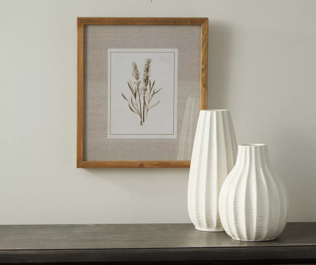 Botanical Linen Framed Print - Image 3