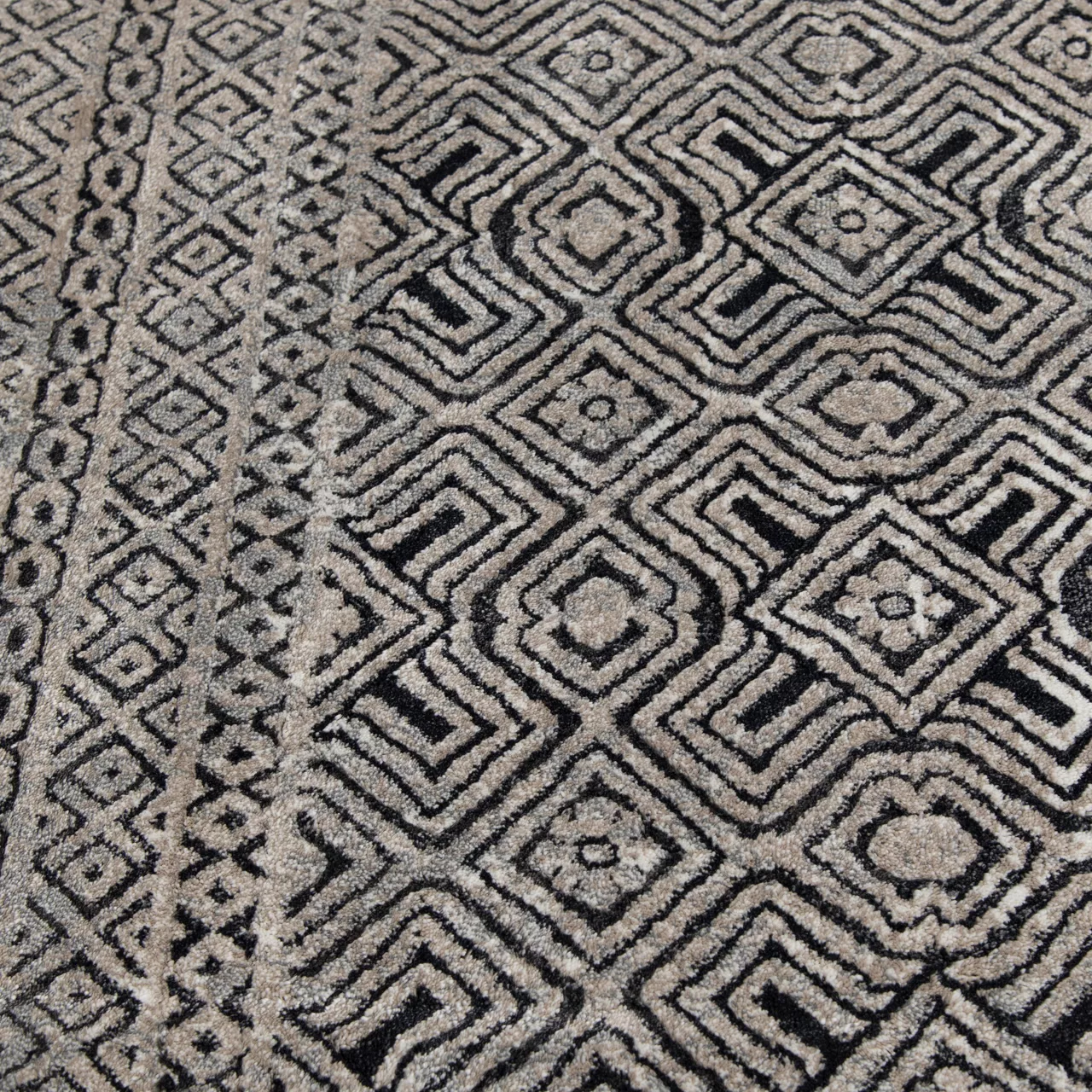 Colin Dark Blue & Whitecap Geometric Area Rug, (8' X 10') - Image 6