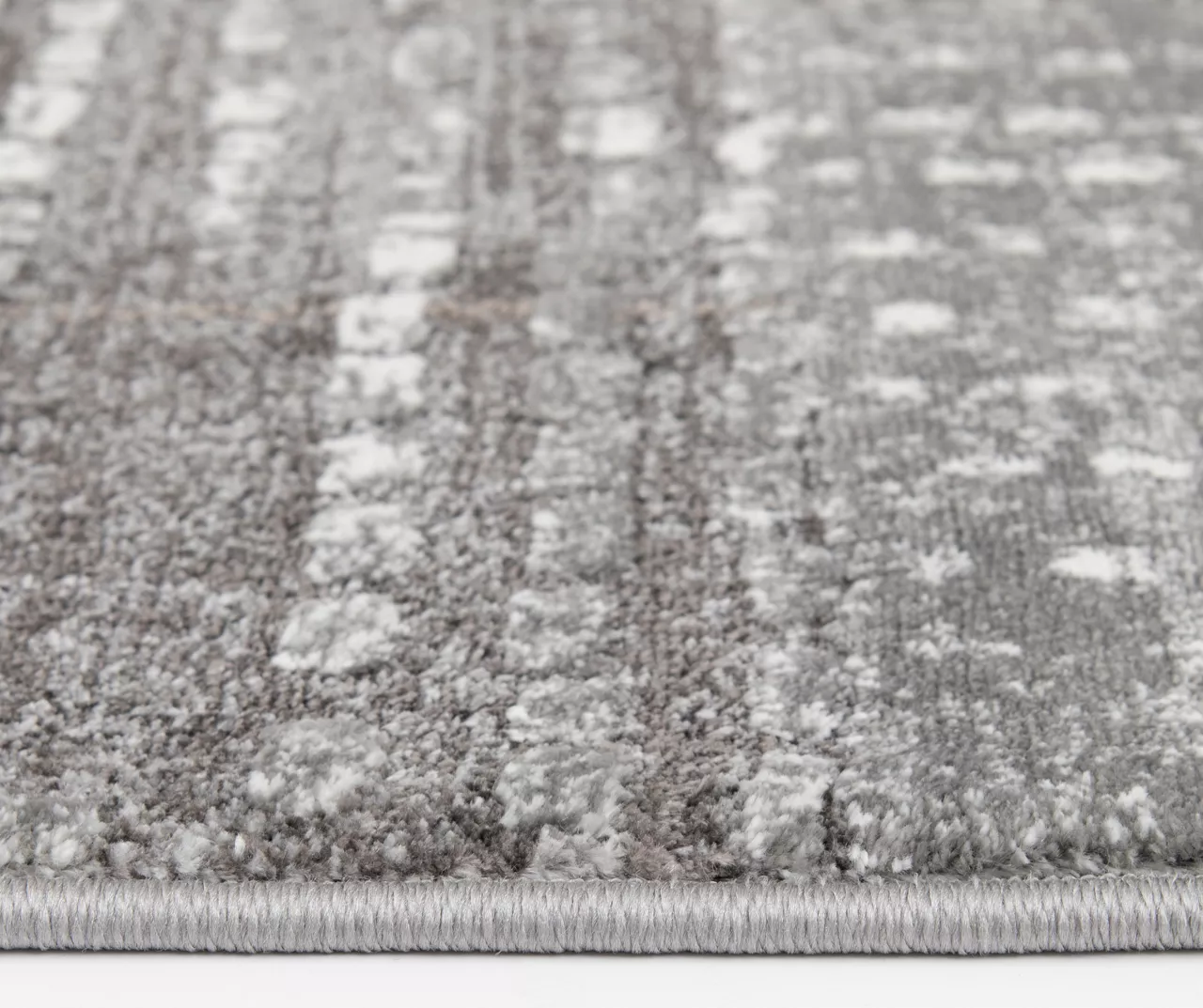 Hollyn Gunmetal Abstract Patchwork Area Rug, (5' X 7') - Image 3