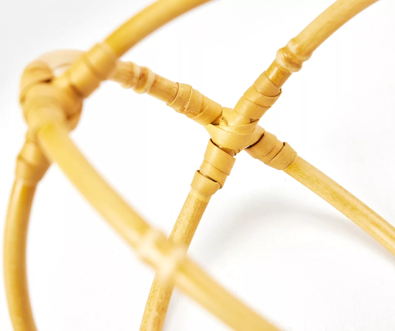 Wild Sedona Bamboo Look Metal Orb Tabletop Decor - Image 2