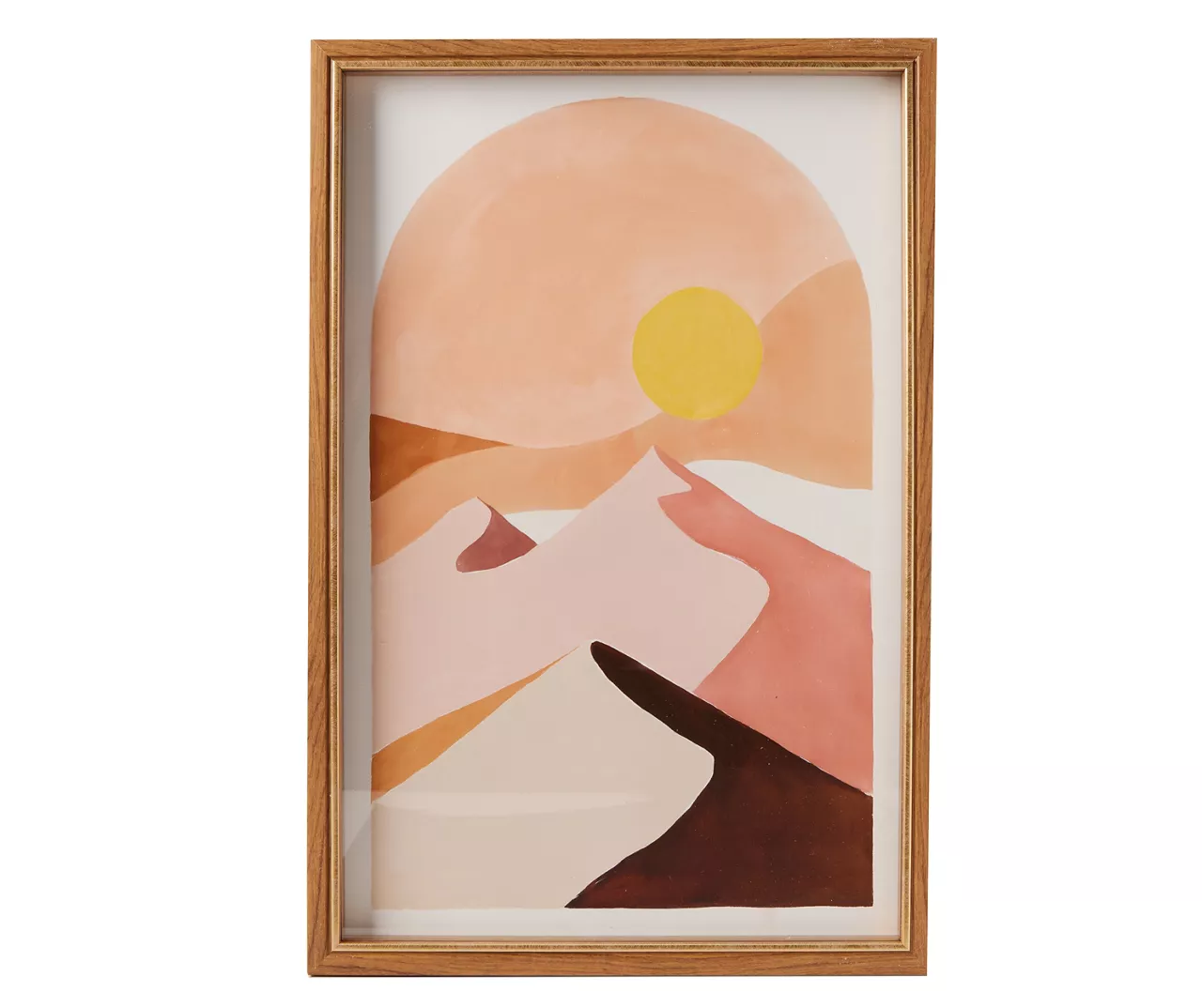 Wild Sedona Blush & Yellow Arch Sunset Framed Wall Art